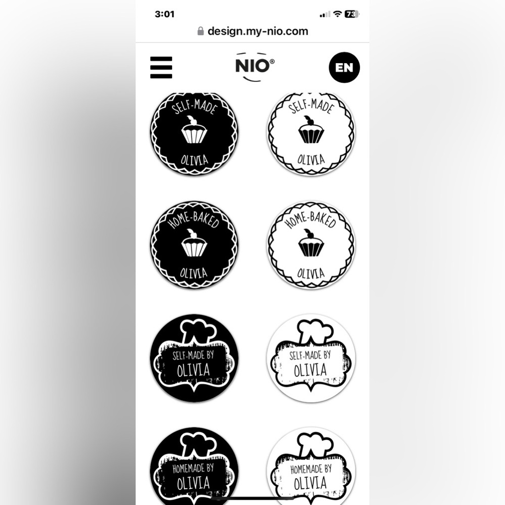 MY-NIO Personalized Rubber Stamp Voucher, create ur stamp on line, NWT - Picture 6 of 16